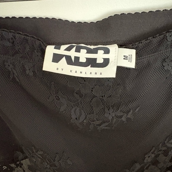 KBB by KAHLANA Women's 'The Illusion Lace Midi Skirt' Black - Medium - Picture 8 of 8